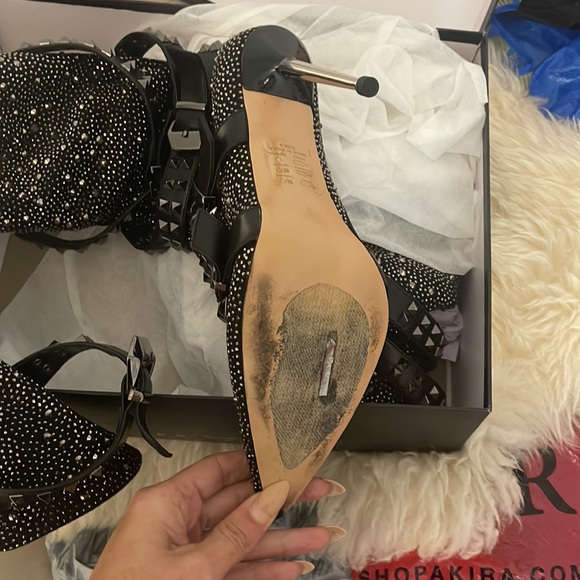 Worn Once on Red Carpet!! ***HOT**** AKIRA brand Azalea Wang OTK Studded Boots - Picture 6 of 7